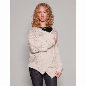 Enjoy 13 off Vintage Distressed White Wool Sweater