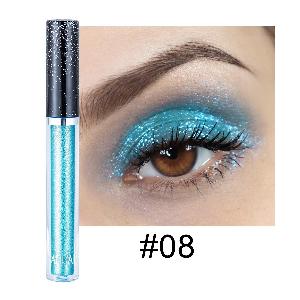 Ombre à paupières liquide diamant unique 12 couleurs perle psychédélique brillante ombre à paupières couchée maquillage en larmes de vers à soie 08