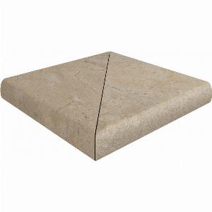 Carrelage Angle Ext Piscine Effet Pierre 33x33 R11 Hématite