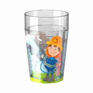 25 Rabatt auf Glitzerbecher mit Feuerwehrmotiv sichern