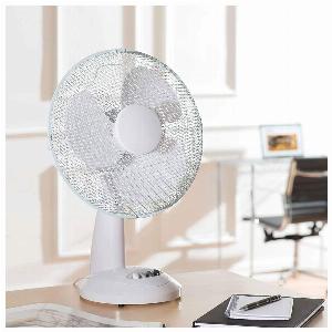 Fine Elements COL1251GE 12Inch White Oscillating Desk Fan Now 1495