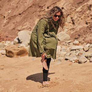 Womens Pursuit Waterproof Lightweight Changing Robe Green