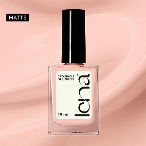 LENA  Matte Breathable Halal Nail Polish  Make Up Goals  LE56