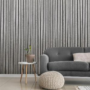 Acoustic Slat Wood Wall Panel  Grey Oak  2400