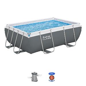 Set piscina grigio scuro da 282x196x84 cm