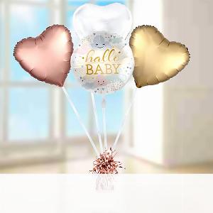HeliumballonGeschenk Hallo Baby