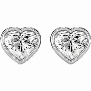 MOH Earring in 18K White Gold with 067 Carat Diamond Now 1822