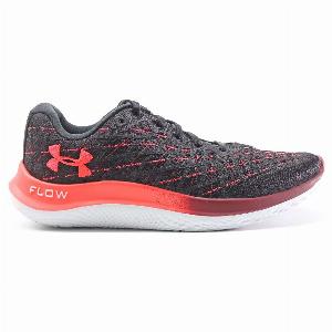 Under Armour Flow Velociti Wind CLRSF Synthetic Textile Womens LowTop Sneakers   Colour Black Red