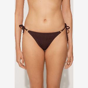 Tezenis Bas de Bikini Brésilien Liens Dreamy Effect Femme Marron Taille M