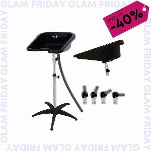 ALTÉAX Lavatesta Portatile Per Parrucchieri Regolabile in Altezza e Inclinazione