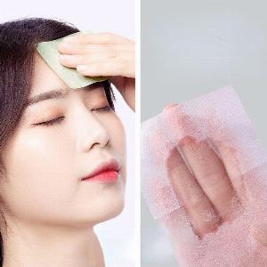 Feuilles de buvard dhuile pour le visage lingettes en papier mat contrôle de lhuile absorbant lhuile nettoyage du visage outils de maquillage de beauté accessoires 100 pièces