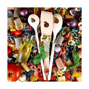 51 Rabatt auf Pfannenwender aus Buchenholz mit ApfelMotiv