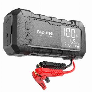 Rexing 3000A Jump Starter 12V Car Battery Booster with 65W Quick Charger LED Display 20000mAh Portable Battery Pack for 8L Gas8L Diesel Engines with LED Light  Jumper Cables