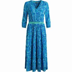 Weird Fish Himanshee Lenzing EcoVero Printed Viscose Maxi Dress Sea Green Size 16