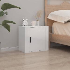 White WallMounted Bedside Cabinet 50x30x47 cm now 4601 save 13