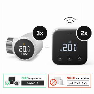 Sparen Sie 13 auf das tado Heizkörperthermostat 3erSet  2erSet Sensor