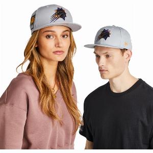 New Era NBA Unisexe  Snap Back Gris  Taille SM