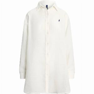 POLO RALPH LAUREN Camicia boyfriend in lino e cotone