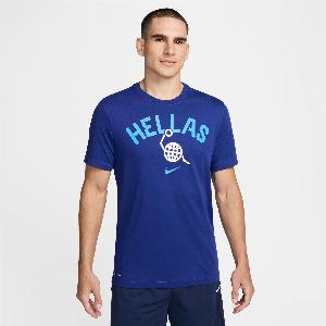 Greece Mens Nike Basketball TShirt  Blue  CottonPolyester