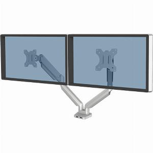 Fellowes Platinum Series Bras porteécrans double  Argent