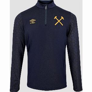 Get 20 Discount West Ham Junior Navy Prematch Midlayer Top 2526