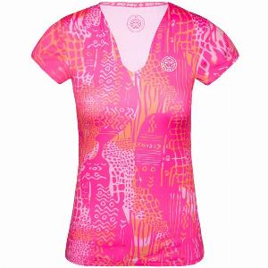 BIDI BADU Bella 20 Tech VNeck TShirt Damen in grau Größe L