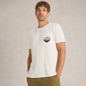 White Stuff Ramen Graphic Tee  White Print