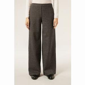 Pantalon palazzo chevrons femme marron taille L 50% chez Calzedonia