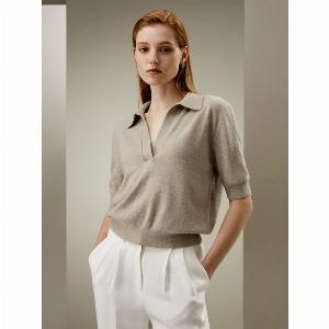 LILYSILK Polo Lana Merino Uomo Cammello XL Traspirante e Morbido