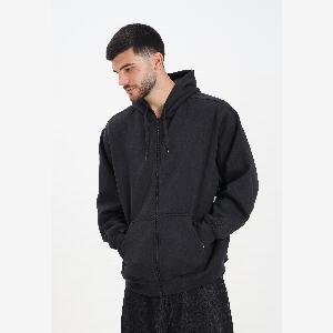 VANS Felpa con zip Skate Atiba nera da uomo