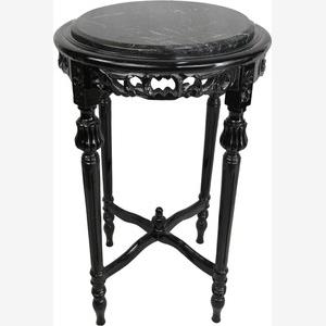 17 Rabatt auf Casa Padrino Runder Barocktisch mit schwarzer Marmorplatte