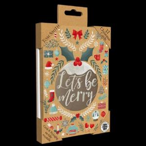 50 Discount on Tom Smith Luxury Christmas Cards  Lets Be Merry 12 Pack
