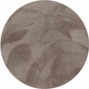 Flauschigerteppich Solina taupe 200 cm rund