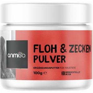 Zecken amp Flohschutz Hund amp Katze  100g Pulver  Zecken Abwehr amp flohschutz bei Katzen und Hunden  Animigo