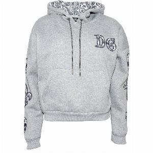 Patch Hoodie Davina Grau