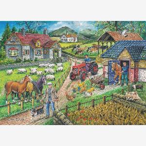 The House of Puzzles Barley Mow Farm  BIG 250 Piece Jigsaw Puzzle
