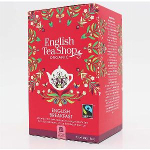 English Tea Shop Organic and Fairtrade English Breakfast Tea  20 Bags  Sachets