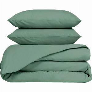 Promotion de 13 Ensemble Housse de couette et Taies en percale Venezia 7 teintes Haomy 240x