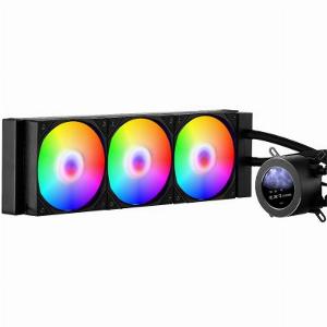 VEVOR CPU Liquid Cooler AIO CPU Water Cooler  3 x 120mm PWN Fans  Pump Customizable Black PC Liquid Cooler with 21 LCD Display  ARGB light for Intel 115X1366201117001200 AMD AM4AM5