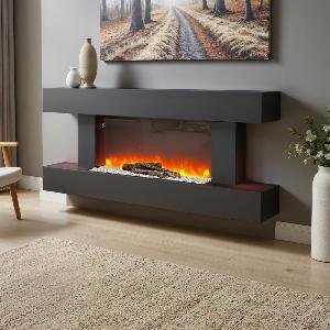 52inch Wall Mounted Electric Fireplace with Remote Control