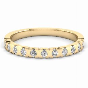 Get 30 Off 18K Yellow Gold MOH Diamond Wedding Rings 043 Ct Lab Grown