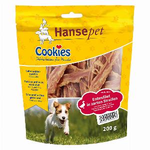 Hansepet Cookies Filets de canard en lanières tendres pour chien  200 g