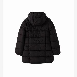 iDo piumino lungo bambina con cappuccio nero