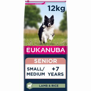 Eukanuba Senior Small Medium Dry Dog Food Lamb  Rice 12kg