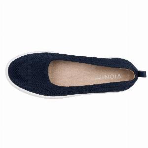 Vionic Up Skimmer Textile Womens Slip On Shoes  Navy  SizeUS 85 Women