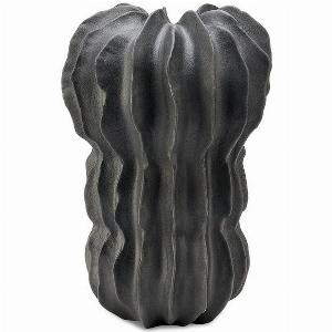 Latero Ceramic Vase  Dark Grey
