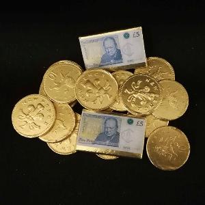 Milk Chocolate Coins  Notes 100g
