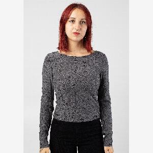 Save 58 on Noisy May Harlow Boatneck Top in Ghost Grey  Size S