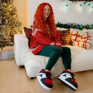 Sconto del 20 su pantofole sneaker rosse e bianche taglia unica