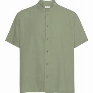 Solid Allan China Shirt  Vetiver  21108639VET ALLAN SS